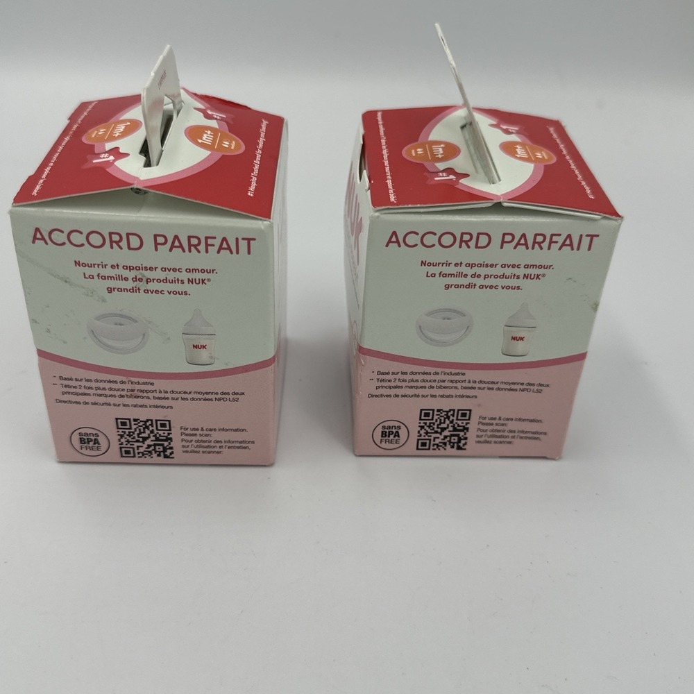 New NUK Perfect Match Bottle Nipples 1m+ 2 Silicone Anti-Colic Airvent - Lot 2 - Picture 5 of 7